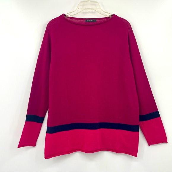 Two Danes Oversized Merino Wool Striped Sweater – Size Small - Picture 1 of 9